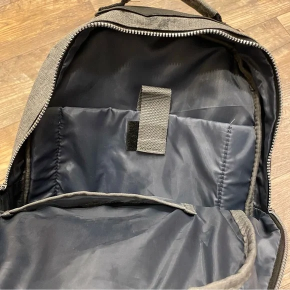 Unisex Grey Backpack - Picture 7 of 9